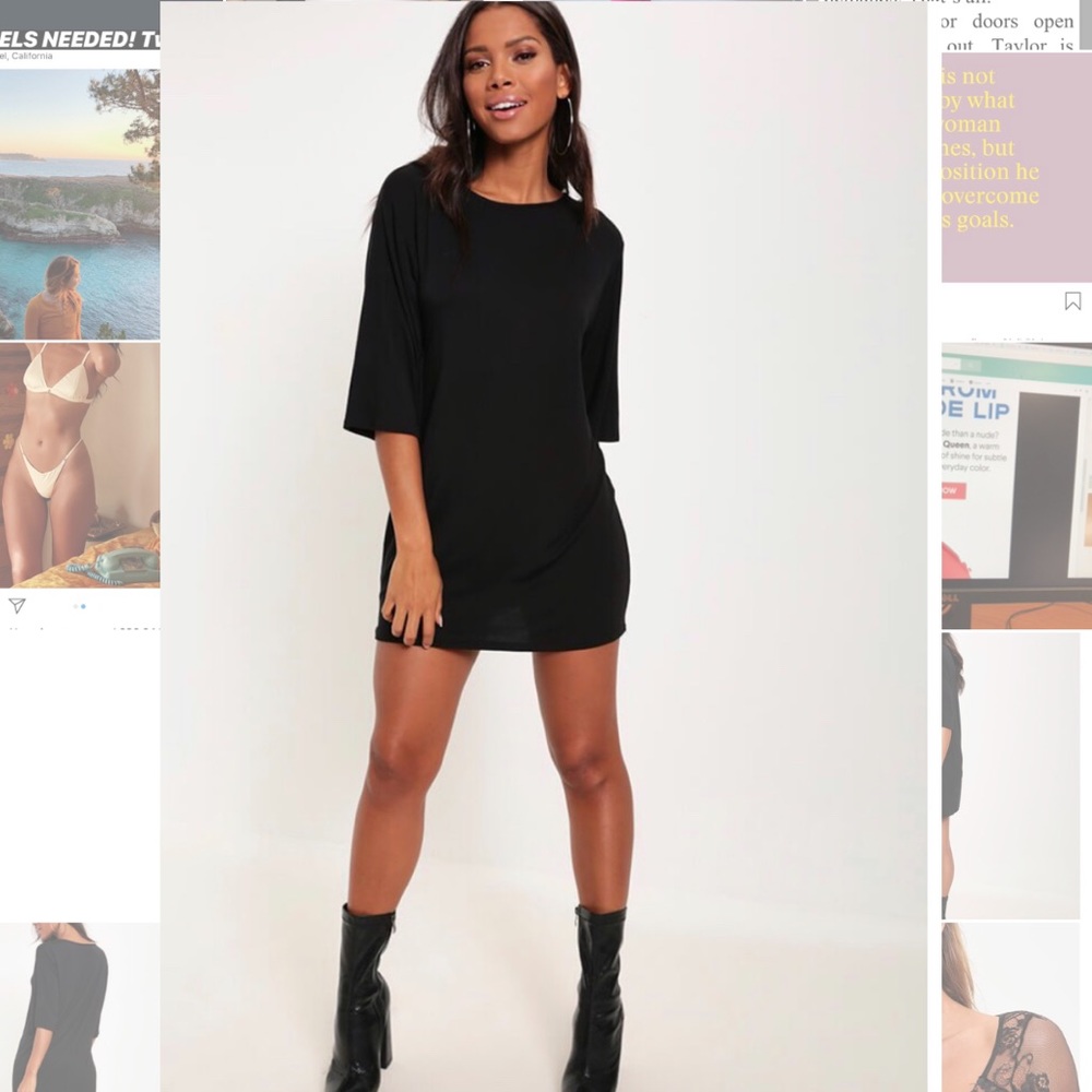 ❌SOLD❌ Black Tshirt Dress